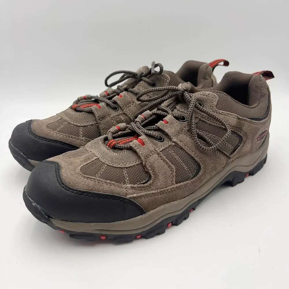 Nevados Mens Boomerang ll Low Hiking Sneakers US 13 Brown Red Suede GUC